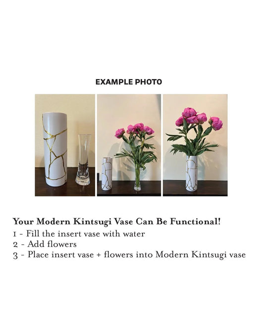 Acrylic Insert Vase for Vases Capable of Holding Real Flowers (Please See Listing Text)