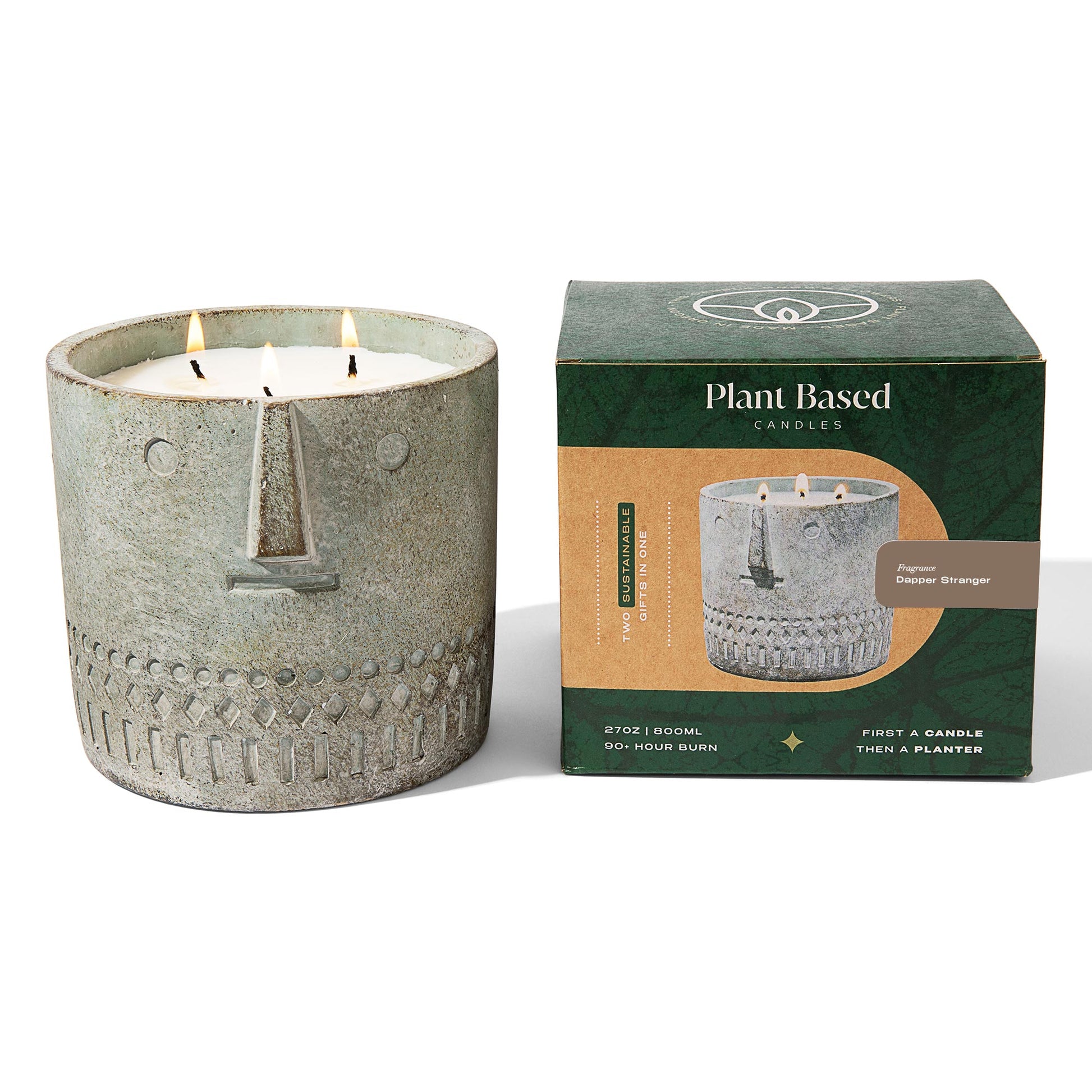 Dapper Stranger Stone Face Candle 27oz - Facette Gallery