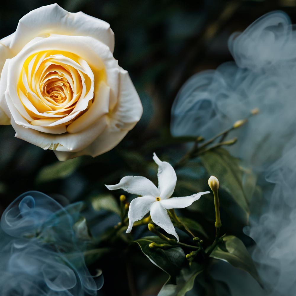 Natural Jasmine Vesper Stone Face Candle 27oz - Facette Gallery